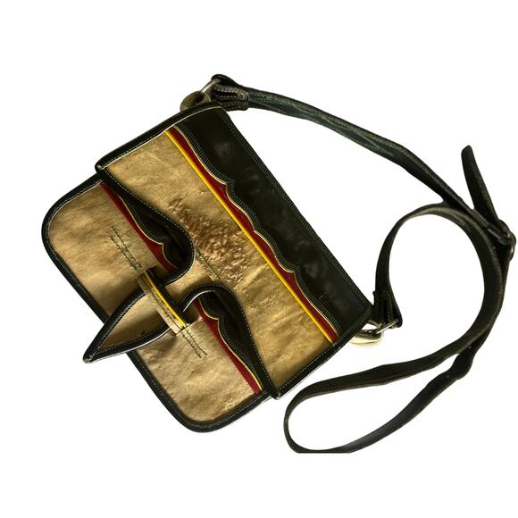 Vintage Handcrafted Osorio Gil Jerico Carrielos Raw Hide Leather Purse - Unisex - Picture 4 of 6